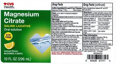 Cvs Citrate Lemon 5-23 (Cvs Citrate Lemon 5 23)